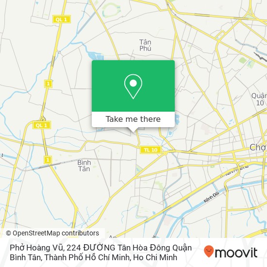 Phở Hoàng Vũ, 224 ĐƯỜNG Tân Hòa Đông Quận Bình Tân, Thành Phố Hồ Chí Minh map