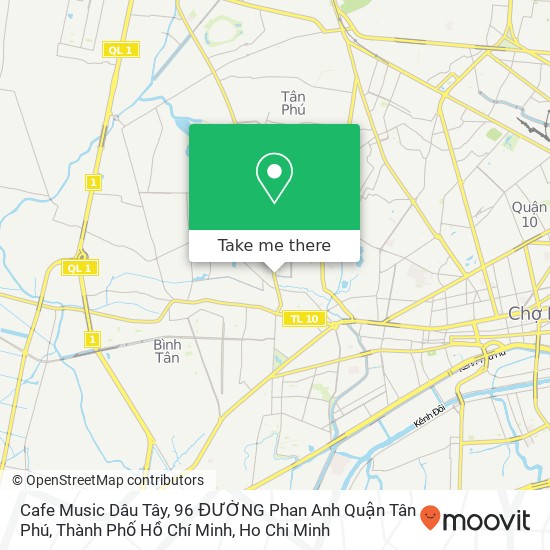 Cafe Music Dâu Tây, 96 ĐƯỜNG Phan Anh Quận Tân Phú, Thành Phố Hồ Chí Minh map