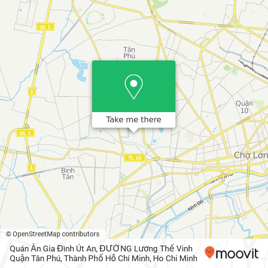 Quán Ăn Gia Đình Út An, ĐƯỜNG Lương Thế Vinh Quận Tân Phú, Thành Phố Hồ Chí Minh map