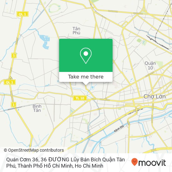 Quán Cơm 36, 36 ĐƯỜNG Lũy Bán Bích Quận Tân Phú, Thành Phố Hồ Chí Minh map