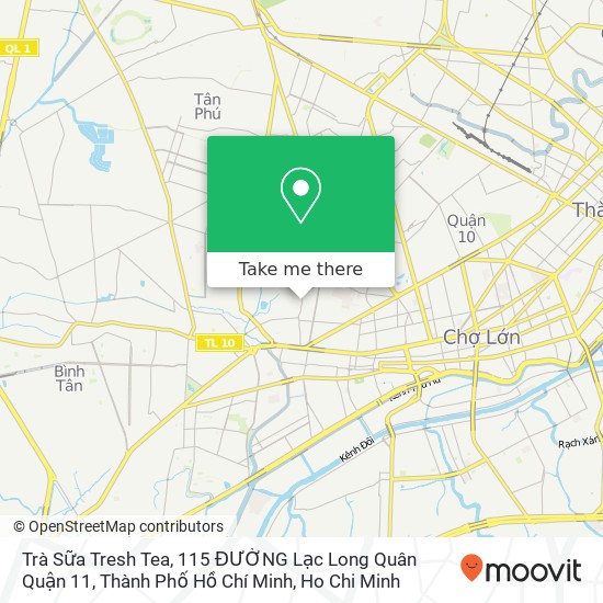 Trà Sữa Tresh Tea, 115 ĐƯỜNG Lạc Long Quân Quận 11, Thành Phố Hồ Chí Minh map