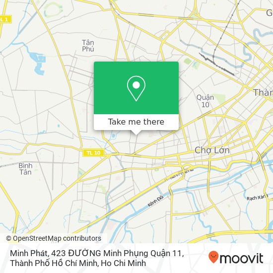 Minh Phát, 423 ĐƯỜNG Minh Phụng Quận 11, Thành Phố Hồ Chí Minh map