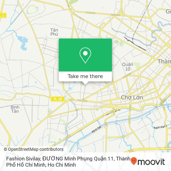Fashion Sivilay, ĐƯỜNG Minh Phụng Quận 11, Thành Phố Hồ Chí Minh map