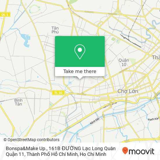 Bonspa&Make Up., 161B ĐƯỜNG Lạc Long Quân Quận 11, Thành Phố Hồ Chí Minh map