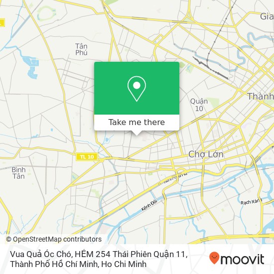Vua Quả Óc Chó, HẺM 254 Thái Phiên Quận 11, Thành Phố Hồ Chí Minh map