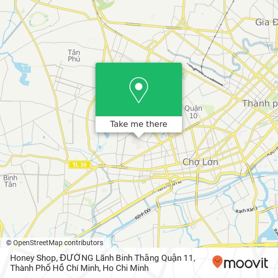 Honey Shop, ĐƯỜNG Lãnh Binh Thăng Quận 11, Thành Phố Hồ Chí Minh map