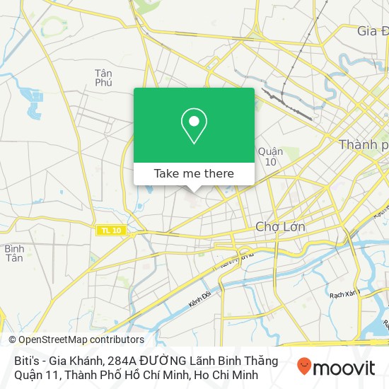 Biti's - Gia Khánh, 284A ĐƯỜNG Lãnh Binh Thăng Quận 11, Thành Phố Hồ Chí Minh map