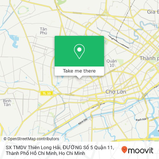 SX TMDV Thiên Long Hải, ĐƯỜNG Số 5 Quận 11, Thành Phố Hồ Chí Minh map