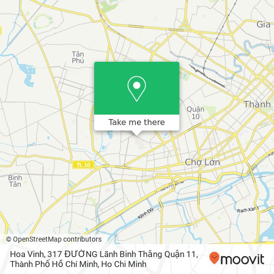 Hoa Vinh, 317 ĐƯỜNG Lãnh Binh Thăng Quận 11, Thành Phố Hồ Chí Minh map