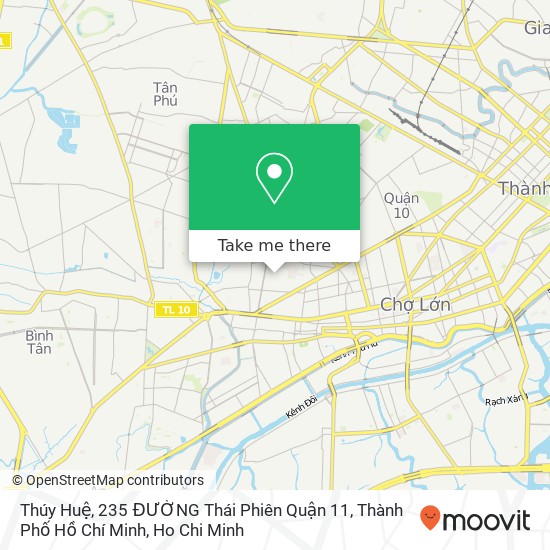 Thúy Huệ, 235 ĐƯỜNG Thái Phiên Quận 11, Thành Phố Hồ Chí Minh map