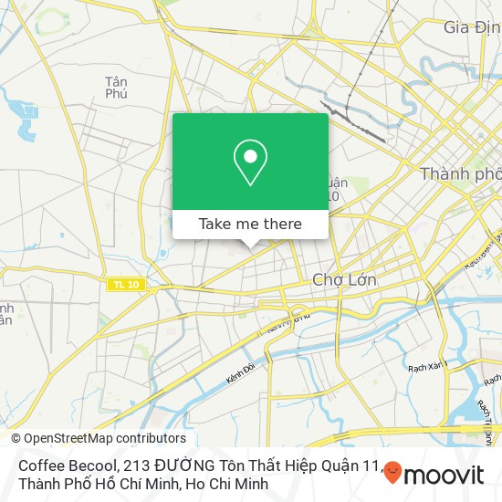 Coffee Becool, 213 ĐƯỜNG Tôn Thất Hiệp Quận 11, Thành Phố Hồ Chí Minh map