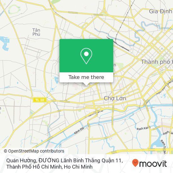 Quán Hường, ĐƯỜNG Lãnh Binh Thăng Quận 11, Thành Phố Hồ Chí Minh map