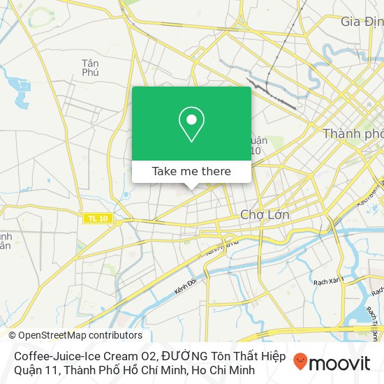 Coffee-Juice-Ice Cream O2, ĐƯỜNG Tôn Thất Hiệp Quận 11, Thành Phố Hồ Chí Minh map