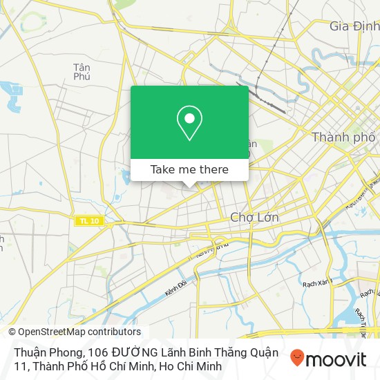 Thuận Phong, 106 ĐƯỜNG Lãnh Binh Thăng Quận 11, Thành Phố Hồ Chí Minh map