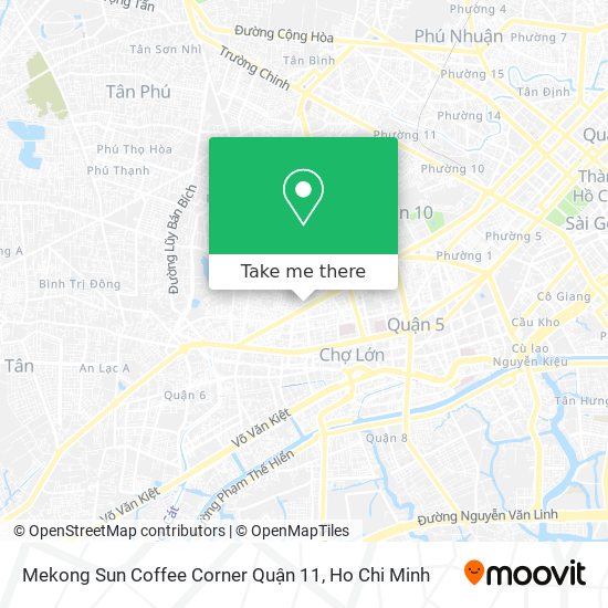 Mekong Sun Coffee Corner Quận 11 map