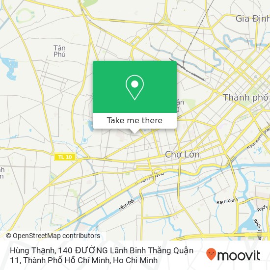 Hùng Thạnh, 140 ĐƯỜNG Lãnh Binh Thăng Quận 11, Thành Phố Hồ Chí Minh map