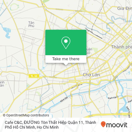 Cafe C&C, ĐƯỜNG Tôn Thất Hiệp Quận 11, Thành Phố Hồ Chí Minh map