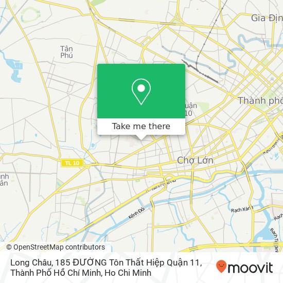 Long Châu, 185 ĐƯỜNG Tôn Thất Hiệp Quận 11, Thành Phố Hồ Chí Minh map