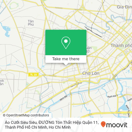 Áo Cưới Siêu Siêu, ĐƯỜNG Tôn Thất Hiệp Quận 11, Thành Phố Hồ Chí Minh map