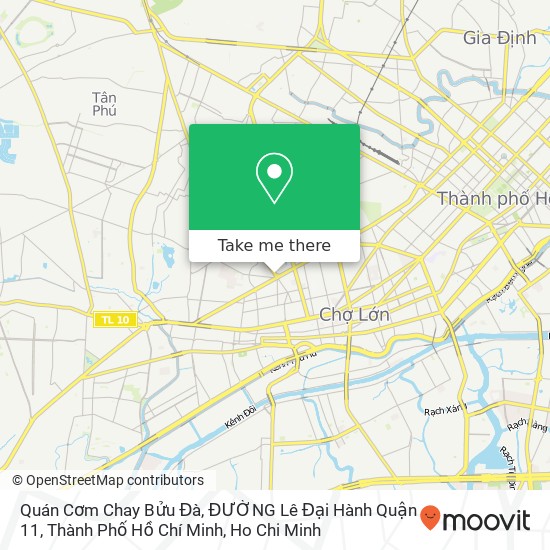 Quán Cơm Chay Bửu Đà, ĐƯỜNG Lê Đại Hành Quận 11, Thành Phố Hồ Chí Minh map