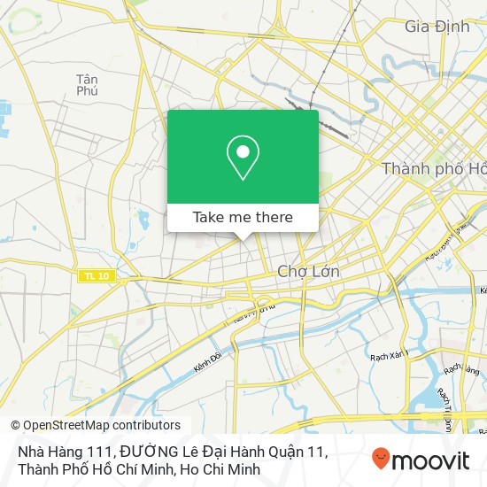 Nhà Hàng 111, ĐƯỜNG Lê Đại Hành Quận 11, Thành Phố Hồ Chí Minh map