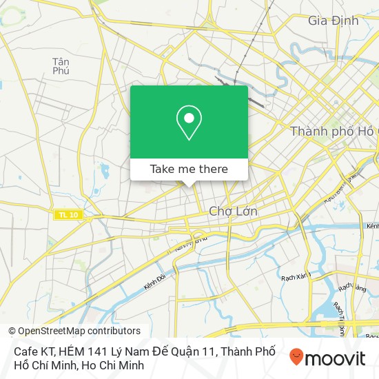 Cafe KT, HẺM 141 Lý Nam Đế Quận 11, Thành Phố Hồ Chí Minh map