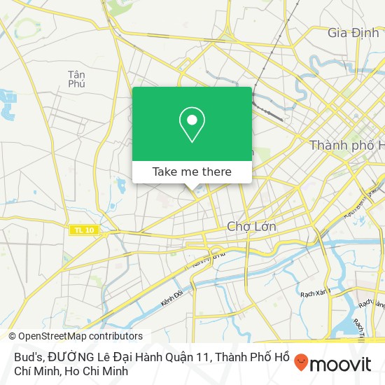 Bud's, ĐƯỜNG Lê Đại Hành Quận 11, Thành Phố Hồ Chí Minh map