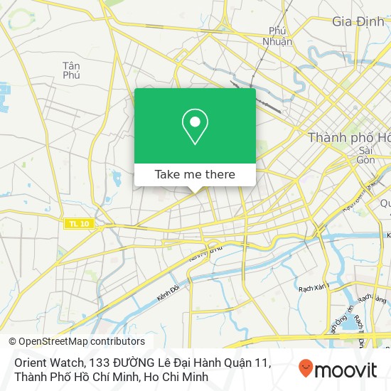 Orient Watch, 133 ĐƯỜNG Lê Đại Hành Quận 11, Thành Phố Hồ Chí Minh map