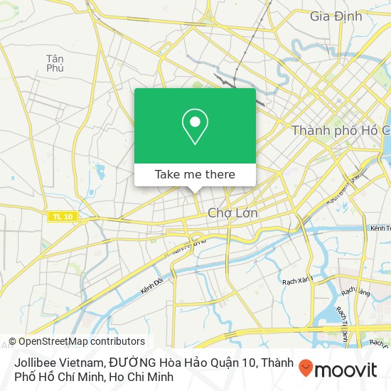 Jollibee Vietnam, ĐƯỜNG Hòa Hảo Quận 10, Thành Phố Hồ Chí Minh map