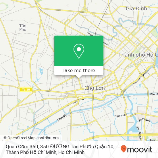 Quán Cơm 350, 350 ĐƯỜNG Tân Phước Quận 10, Thành Phố Hồ Chí Minh map