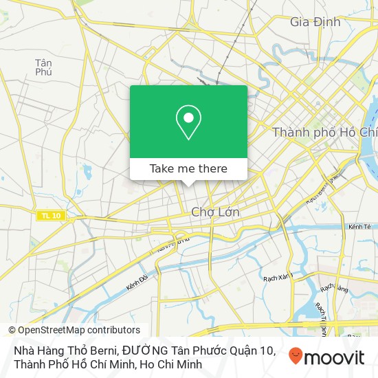 Nhà Hàng Thỏ Berni, ĐƯỜNG Tân Phước Quận 10, Thành Phố Hồ Chí Minh map