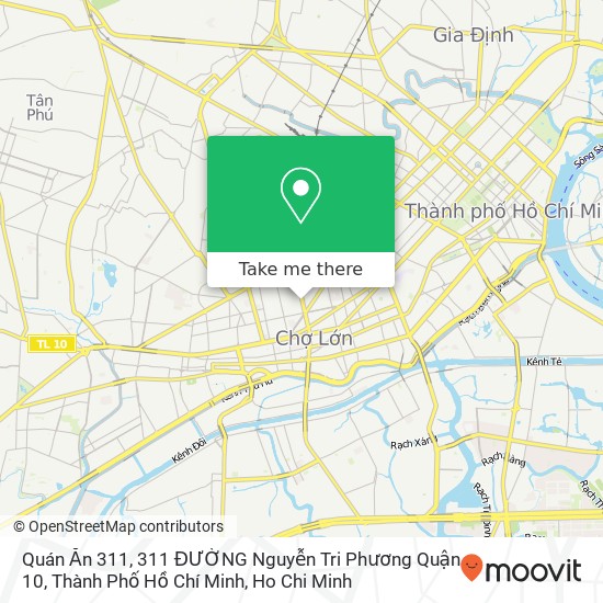 Quán Ăn 311, 311 ĐƯỜNG Nguyễn Tri Phương Quận 10, Thành Phố Hồ Chí Minh map