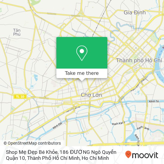 Shop Mẹ Đẹp Bé Khỏe, 186 ĐƯỜNG Ngô Quyền Quận 10, Thành Phố Hồ Chí Minh map
