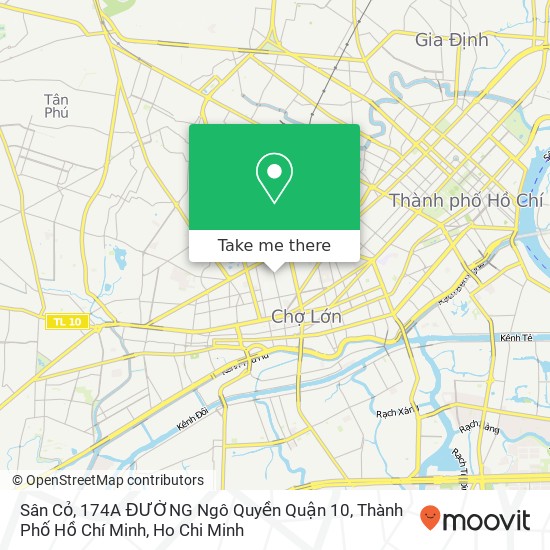 Sân Cỏ, 174A ĐƯỜNG Ngô Quyền Quận 10, Thành Phố Hồ Chí Minh map