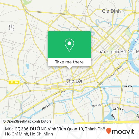Mộc CF, 386 ĐƯỜNG Vĩnh Viễn Quận 10, Thành Phố Hồ Chí Minh map
