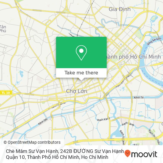 Chè Mâm Sư Vạn Hạnh, 242B ĐƯỜNG Sư Vạn Hạnh Quận 10, Thành Phố Hồ Chí Minh map