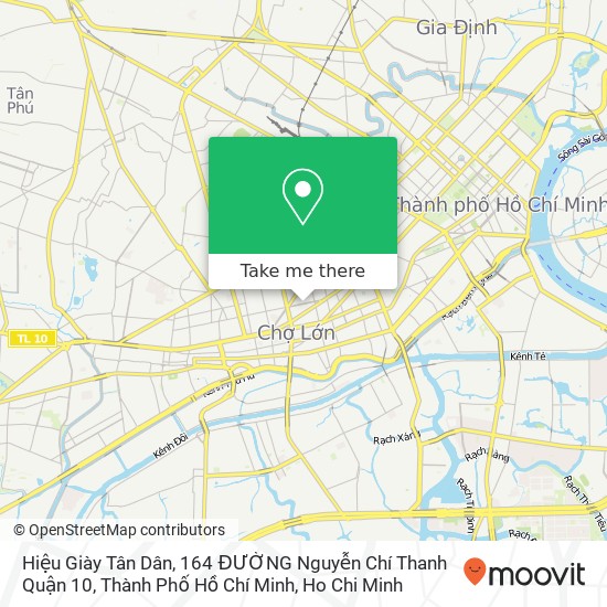Hiệu Giày Tân Dân, 164 ĐƯỜNG Nguyễn Chí Thanh Quận 10, Thành Phố Hồ Chí Minh map