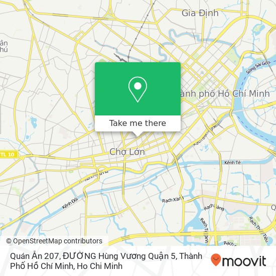 Quán Ăn 207, ĐƯỜNG Hùng Vương Quận 5, Thành Phố Hồ Chí Minh map