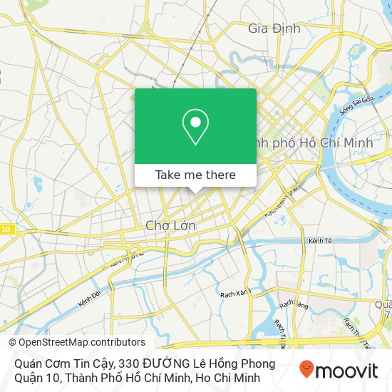 Quán Cơm Tin Cậy, 330 ĐƯỜNG Lê Hồng Phong Quận 10, Thành Phố Hồ Chí Minh map