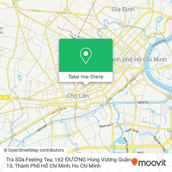 Trà Sữa Feeling Tea, 162 ĐƯỜNG Hùng Vương Quận 10, Thành Phố Hồ Chí Minh map