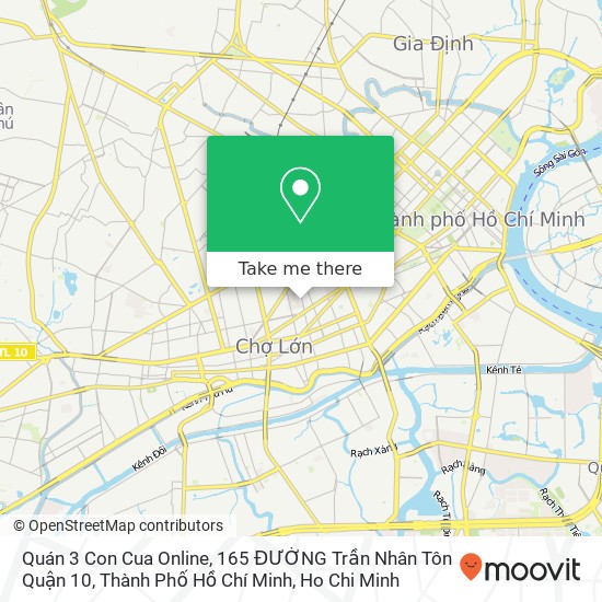 Quán 3 Con Cua Online, 165 ĐƯỜNG Trần Nhân Tôn Quận 10, Thành Phố Hồ Chí Minh map