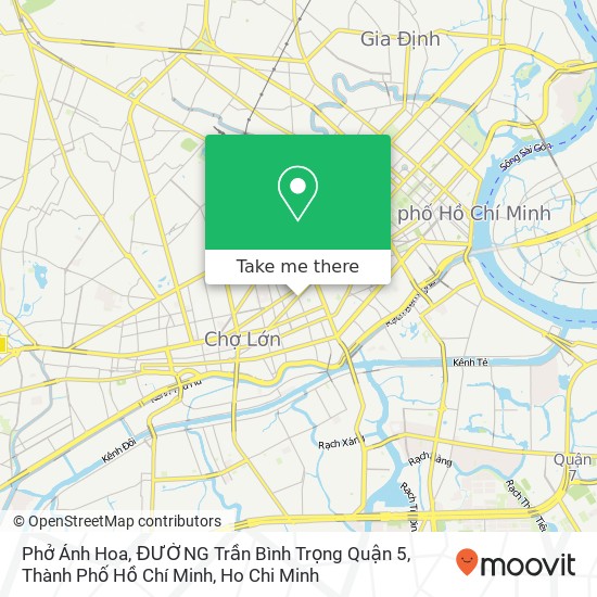 Phở Ánh Hoa, ĐƯỜNG Trần Bình Trọng Quận 5, Thành Phố Hồ Chí Minh map