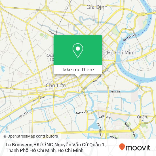 La Brasserie, ĐƯỜNG Nguyễn Văn Cừ Quận 1, Thành Phố Hồ Chí Minh map