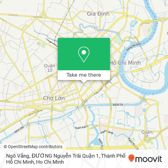 Ngõ Vắng, ĐƯỜNG Nguyễn Trãi Quận 1, Thành Phố Hồ Chí Minh map