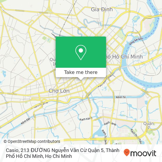 Casio, 213 ĐƯỜNG Nguyễn Văn Cừ Quận 5, Thành Phố Hồ Chí Minh map