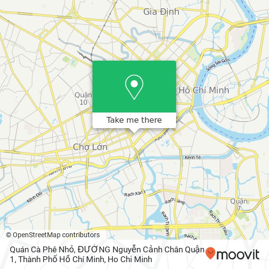 Quán Cà Phê Nhỏ, ĐƯỜNG Nguyễn Cảnh Chân Quận 1, Thành Phố Hồ Chí Minh map