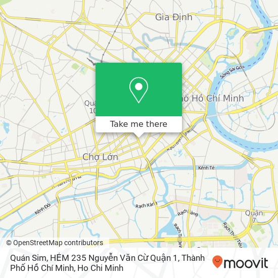 Quán Sim, HẺM 235 Nguyễn Văn Cừ Quận 1, Thành Phố Hồ Chí Minh map