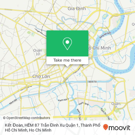 Kết Đoàn, HẺM 87 Trần Đình Xu Quận 1, Thành Phố Hồ Chí Minh map