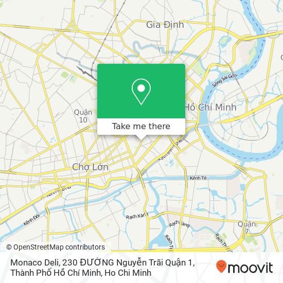 Monaco Deli, 230 ĐƯỜNG Nguyễn Trãi Quận 1, Thành Phố Hồ Chí Minh map