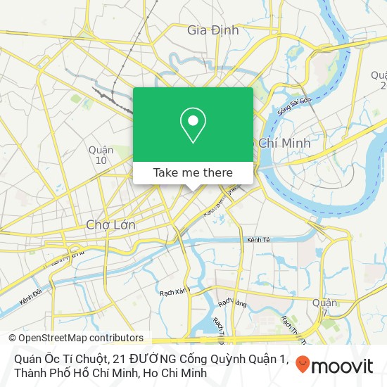 Quán Ốc Tí Chuột, 21 ĐƯỜNG Cống Quỳnh Quận 1, Thành Phố Hồ Chí Minh map